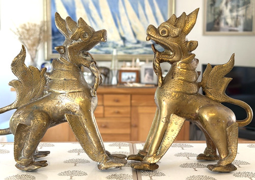 Vintage pair large brass - large,