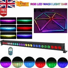 120W RGB 24LED DMX Stage Lighting Wall Wash Lights Party Disco DJ Light +Remote