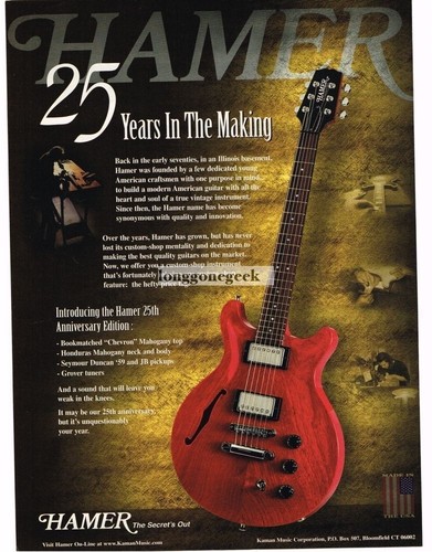 1999 hamer 25th anniversary - 1999,