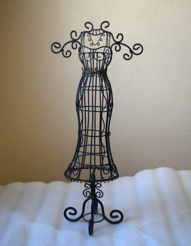 Black metal wire dress form - wire,