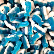 1kg Blue Jelly Mini Dolphins