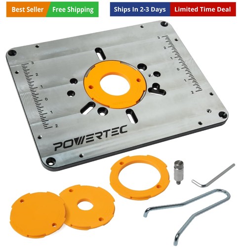 Aluminum router table - table, insert