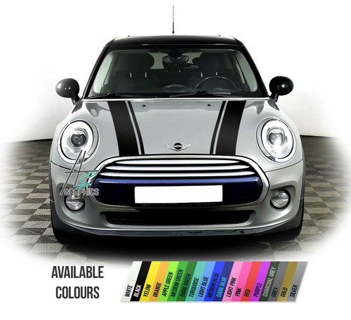 Mini cooper bonnet - mini, stripes