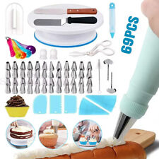 11 Inch Cake Turntable (28CM) with 68 Pcs Decorating Kit, Cake Decorating Set