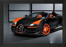 Bugatti Veyron Framed Wall Art