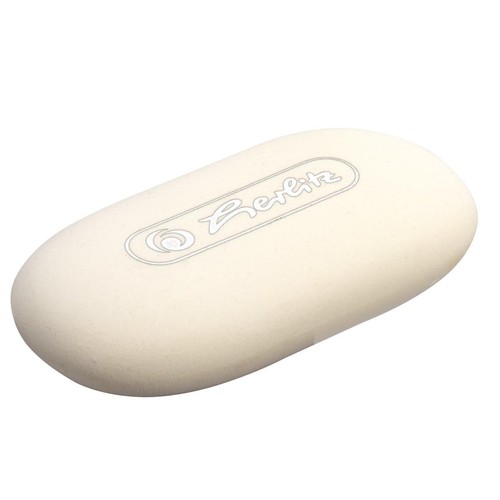 Oval shape eraser - oval, white