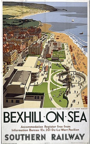 Bexhill sea - (old, rail