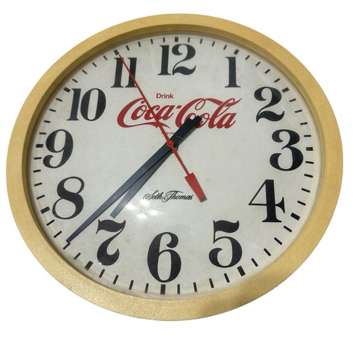 Coca cola electric wall clock - coca-cola,