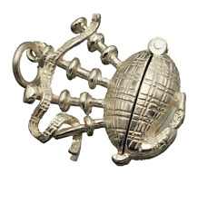 Sterling Silver Vintage Charm Pendant Scottish Bagpipes Opens Highland Dancer