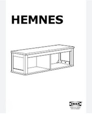 IKEA Hemnes Black Brown Wall Bridging Shelf Unit