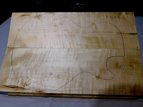 Flame maple carved top for - maple,