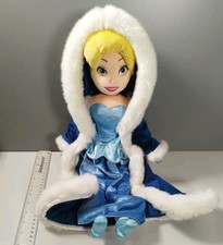 DISNEY STORE PRINCESSES CINDERELLA IN WINTER COAT LARGE SOFT PLUSH TOY DOLL 50CM