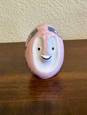Eric October Tiki Bob Easter Egg Mini Tiki Mug 4" Tall Handmade Pink New