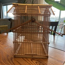 Vintage Bamboo Bird Cage