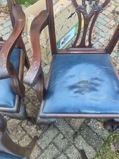 Set of 8 Vintage Mahogany