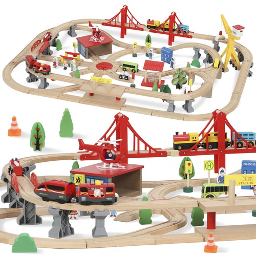 Aiyaplay 133 piece wooden - aiyaplay,