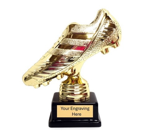 Gold boot football - boot, trophy