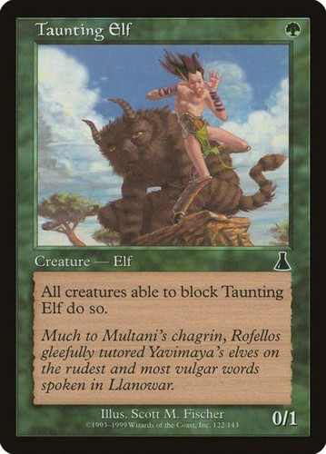Taunting elf - taunting,