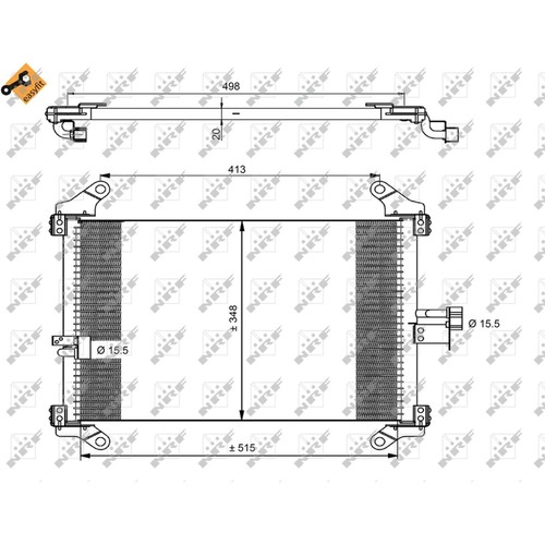 Air con condenser - condenser, for