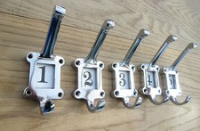 5 X CHROME IRON  SCHOOL COAT