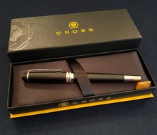 Cross Bailey Black Lacquer Fountain Pen Brand New Boxed With Papers & Refils