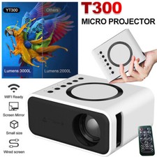 Mini Projector WIFI LED HD 1080P Home Cinema Pocket Projector Bult-in Speaker UK
