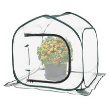 Spacious Transparent Greenhouse for Indoor and Outdoor Gardening Activities