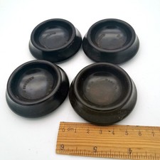 4 Vintage Brown 1930s Bakelite