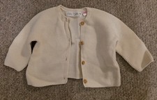 Zara Baby Girl Or Boy Cream Knitter Cardigan - 1-3 Months, Excellent Condition