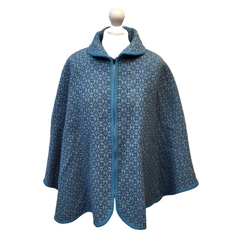 Vintage dafydd wool cape - a,
