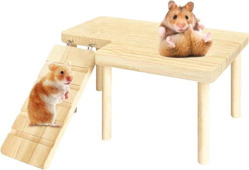Wooden hamster platform with - wooden,