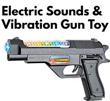 Kids Toy Sounds Lights and Vibration Gun, Electric Toys Flame Gun for Childrens
