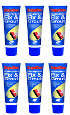 6x SupaDec DIY Waterproof Kitchen Bathroom Tile Fix & Grout 330g - WHITE