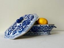 Vintage Blue and White