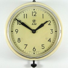 AIR MINISTRY by SMITHS vintage small 8 day wall clock RAF Royal Air Force 1956