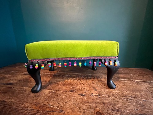 Lime green reupholstered - green, foot