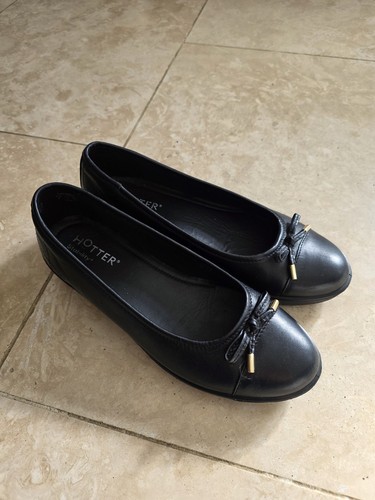 Hotter women black leather - women's,