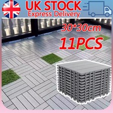 11x WPC Decking Tiles Garden