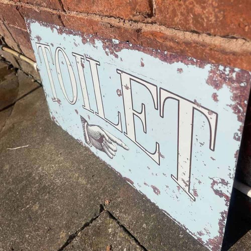Metal distressed effect retro - metal,