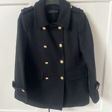 Zara Short Military Wool Coat