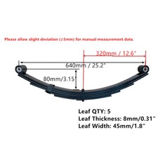 2PCS 5 Leafs Leaf Springs for