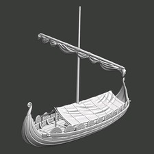 28mm Medieval Viking ship