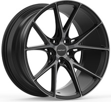 Alloy Wheels 18" Inovit Speed Black Polished Face For VW Golf R32 [Mk5] 05-10