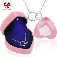 Rose Gifts for Her Forever Flower Rose Gift Box with Necklace Valentine Day Gift