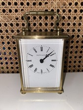 Mappin & Webb Vintage Solid Brass Quartz Battery Mantel clock (used )Rare