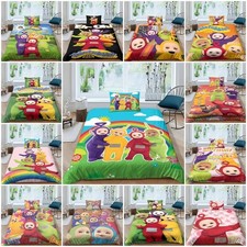 Boys Girls Teletubbies 3D Duvet Cover Pillowcase Single Bedding Set 72