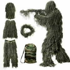 Ghillie Suit Kids Military 3D Woodland Camouflage Children Games Show Hunting