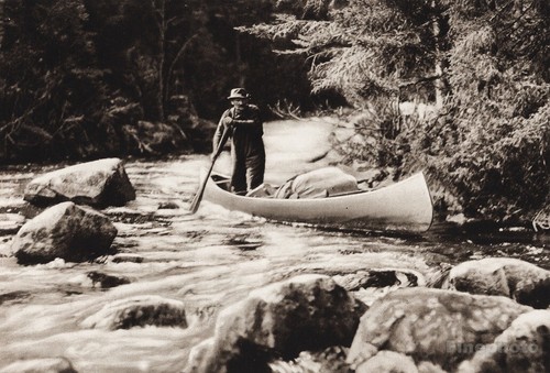 1925 vintage canada - canada, river