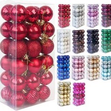 30MM CHRISTMAS DECOR BAUBLES TREE XMAS BALLS PARTY WEDDING ORNAMENT