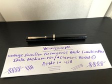 Sheaffer No Nonsense Black Fountain Pen with Fitted Cartridge. Italic Medium